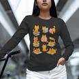 Orange Cats Reading Books Cat Lover Unisex Long Sleeve T-Shirt Orange Cats Reading Books Cat Lover Unisex Long Sleeve T-Shirt