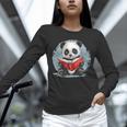 Panda With Book For Reading Enthusiasts Unisex Long Sleeve T-Shirt