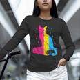 Pansexual Pride Celestial Cat Sitting Book LGBTQ Pan Colors Men Women Unisex Long Sleeve T-Shirt Pansexual Pride Celestial Cat Sitting Book LGBTQ Pan Colors Men Women Unisex Long Sleeve T-Shirt