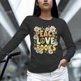 Peace Love Books Librarian Teacher Life Book Library Unisex Long Sleeve T-Shirt