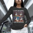 Penguin Love Reading And Penguins Child Book Lover Unisex Long Sleeve T-Shirt Penguin Love Reading And Penguins Child Book Lover Unisex Long Sleeve T-Shirt