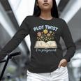 Plot Twist I'm Pregnant Literary Pregnancy Announcement Book Unisex Long Sleeve T-Shirt