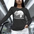 Polar Bear Reading Book Pajama Sleep Unisex Long Sleeve T-Shirt