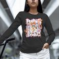 Preppy Coquette Bow Ghost Reading Books Halloween Book Unisex Long Sleeve T-Shirt Preppy Coquette Bow Ghost Reading Books Halloween Book Unisex Long Sleeve T-Shirt