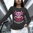 I Read Banned Books Axolotl Reading Unisex Long Sleeve T-Shirt