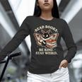 Read Books Be Kind Stay Weird Moth Coffee Lover Reading Unisex Long Sleeve T-Shirt