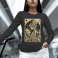 The Reader Tarot Card Book Lover Skeleton Reading Book Unisex Long Sleeve T-Shirt