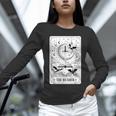 The Reader Tarot Card Bookworm Books Lover Dragon Librarians Unisex Long Sleeve T-Shirt