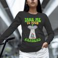 Take Me To Your Readers Alien Book Reading Bookaholic Unisex Long Sleeve T-Shirt