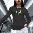 Reading Cat Heartbeat Book & Cat Lover Unisex Long Sleeve T-Shirt