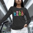 Reading DinosaurRex Dino Book Lover Unisex Long Sleeve T-Shirt Reading DinosaurRex Dino Book Lover Unisex Long Sleeve T-Shirt