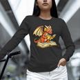Reading Dragon Book Lover Bookworm Reader Unisex Long Sleeve T-Shirt