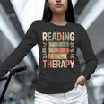 Reading Is My Therapy Book Lover Unisex Long Sleeve T-Shirt Reading Is My Therapy Book Lover Unisex Long Sleeve T-Shirt
