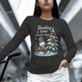 Reading Is Snow Much Fun Christmas Books Snowman Bookworm Unisex Long Sleeve T-Shirt