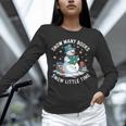 Reading Snowman So Many Books Christmas Books Readers Unisex Long Sleeve T-Shirt