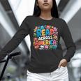 Reads Across Tee America Books Reader Reading Teacher Unisex Long Sleeve T-Shirt