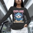 Readsolotl Kawaii Axolotl Book Lover Reading Unisex Long Sleeve T-Shirt