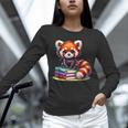 Red Panda Books Lover Reading Bookworm Unisex Long Sleeve T-Shirt