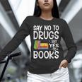 Red Ribbon Week Say No To Drugs Say Yes To Books Drug Free Unisex Long Sleeve T-Shirt Red Ribbon Week Say No To Drugs Say Yes To Books Drug Free Unisex Long Sleeve T-Shirt