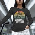 Retro Antisocial Butterfly Shirt For Introverts Unisex Long Sleeve T-Shirt Retro Antisocial Butterfly Shirt For Introverts Unisex Long Sleeve T-Shirt