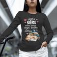 Retro Just A Girl Who Love Dogs Books And Coffee Bookworm Unisex Long Sleeve T-Shirt Retro Just A Girl Who Love Dogs Books And Coffee Bookworm Unisex Long Sleeve T-Shirt