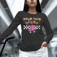 Retro Library Book Fair Queen School Reading Girls Women's Unisex Long Sleeve T-Shirt