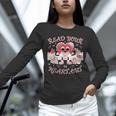 Retro Read Your Heart Out Valentine’s Day Teacher Book Lover Unisex Long Sleeve T-Shirt