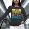 Retro Never Underestimate The Power Of a Boy With a Book Unisex Long Sleeve T-Shirt Retro Never Underestimate The Power Of a Boy With a Book Unisex Long Sleeve T-Shirt