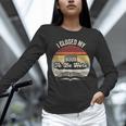 Retro Vintage I Closed My Book To Be Here Reading Teacher Unisex Long Sleeve T-Shirt