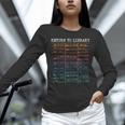 Return To Library Card Book Due Date Bookish Reading Unisex Long Sleeve T-Shirt
