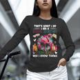 School Secretary Read Books And Know Things Flowers Flamingo Unisex Long Sleeve T-Shirt