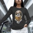 Shih Tzu Book How To Train Your Human Funny Dog Motif Unisex Long Sleeve T-Shirt