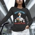 Silly Goose With Books Teacher Club School Educator Unisex Long Sleeve T-Shirt Silly Goose With Books Teacher Club School Educator Unisex Long Sleeve T-Shirt