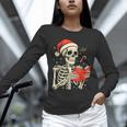 Skeleton Reading Book Christmas Teacher Librarian Book Lover Unisex Long Sleeve T-Shirt Skeleton Reading Book Christmas Teacher Librarian Book Lover Unisex Long Sleeve T-Shirt