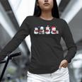 Snowman Reading Books Teacher Librarian Bookworm Christmas Unisex Long Sleeve T-Shirt