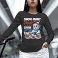 Snowman Winter Snow So Many Books Christmas Snow Little Time Unisex Long Sleeve T-Shirt