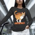SOCIALLY AWKWARD FUNNY CAT ANTISOCIAL INTROVERT WEIRD Unisex Long Sleeve T-Shirt SOCIALLY AWKWARD FUNNY CAT ANTISOCIAL INTROVERT WEIRD Unisex Long Sleeve T-Shirt