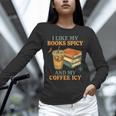 Spicy Books And Iced Coffee Book Lover Smut Reader Unisex Long Sleeve T-Shirt Spicy Books And Iced Coffee Book Lover Smut Reader Unisex Long Sleeve T-Shirt