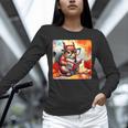 Squirrel Reading Comic Book On Autumn Branch Glasses Leaves Unisex Long Sleeve T-Shirt Squirrel Reading Comic Book On Autumn Branch Glasses Leaves Unisex Long Sleeve T-Shirt