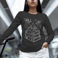 Stack Of Books And Dragons Bookworm Fantasy Books Lover Unisex Long Sleeve T-Shirt Stack Of Books And Dragons Bookworm Fantasy Books Lover Unisex Long Sleeve T-Shirt