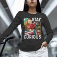 Stay Curious Monkey Reading Book Lover Bookworm Unisex Long Sleeve T-Shirt Stay Curious Monkey Reading Book Lover Bookworm Unisex Long Sleeve T-Shirt