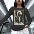 Tarot Cards Guide Book Esoteric Mysticism Clothing Tarot Card Justice Unisex Long Sleeve T-Shirt