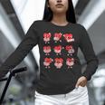 Teacher Valentines Day Reading Book Lover Bookworm Library Unisex Long Sleeve T-Shirt