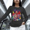 History Woman Reading Book Geometric Girl Educated Unisex Long Sleeve T-Shirt