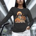 Turkey Read Books Reading Fall Thanksgiving Teacher Unisex Long Sleeve T-Shirt