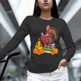 Turkey Reading Books Fall Thanksgiving Teacher Book Unisex Long Sleeve T-Shirt Turkey Reading Books Fall Thanksgiving Teacher Book Unisex Long Sleeve T-Shirt