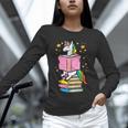 Unicorn Read Reading Book Librarian America Girls Women Unisex Long Sleeve T-Shirt Unicorn Read Reading Book Librarian America Girls Women Unisex Long Sleeve T-Shirt