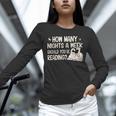 Vintage How Many Nights Reading 67 Meme Book Lover Teacher Unisex Long Sleeve T-Shirt