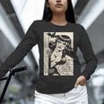 Vintage Vampire Bat Vampire Pin Up Girl Horror Comic Book Unisex Long Sleeve T-Shirt Vintage Vampire Bat Vampire Pin Up Girl Horror Comic Book Unisex Long Sleeve T-Shirt