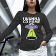 I Wanna Go Home Introvert UFO UAP Flying Saucer Trippy Alien Unisex Long Sleeve T-Shirt I Wanna Go Home Introvert UFO UAP Flying Saucer Trippy Alien Unisex Long Sleeve T-Shirt